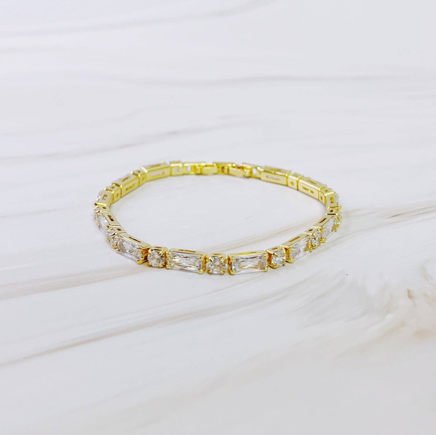 Mixed Shape Tennis Bracelet
