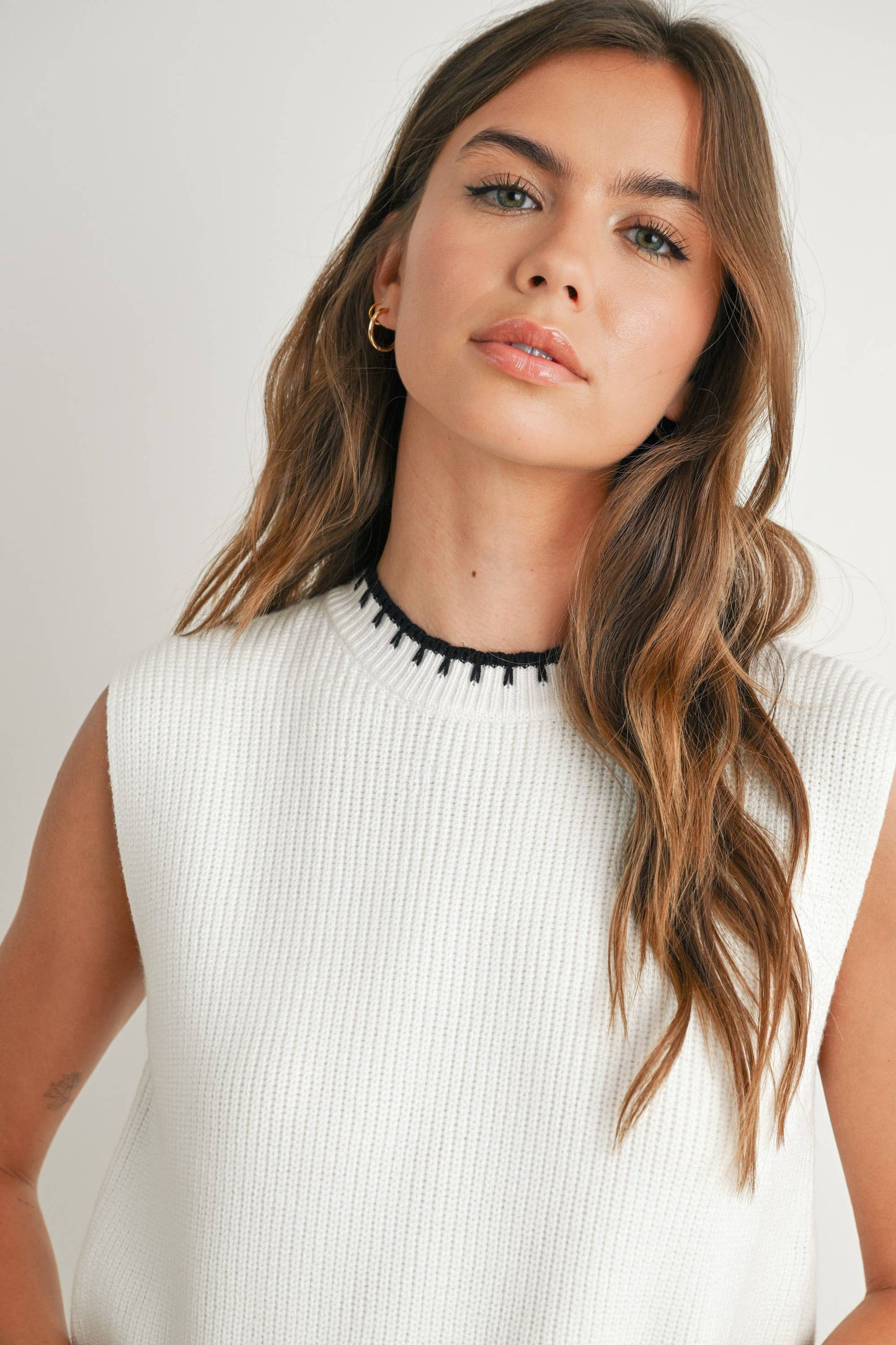 Addyson Ribbed Sweater Vest