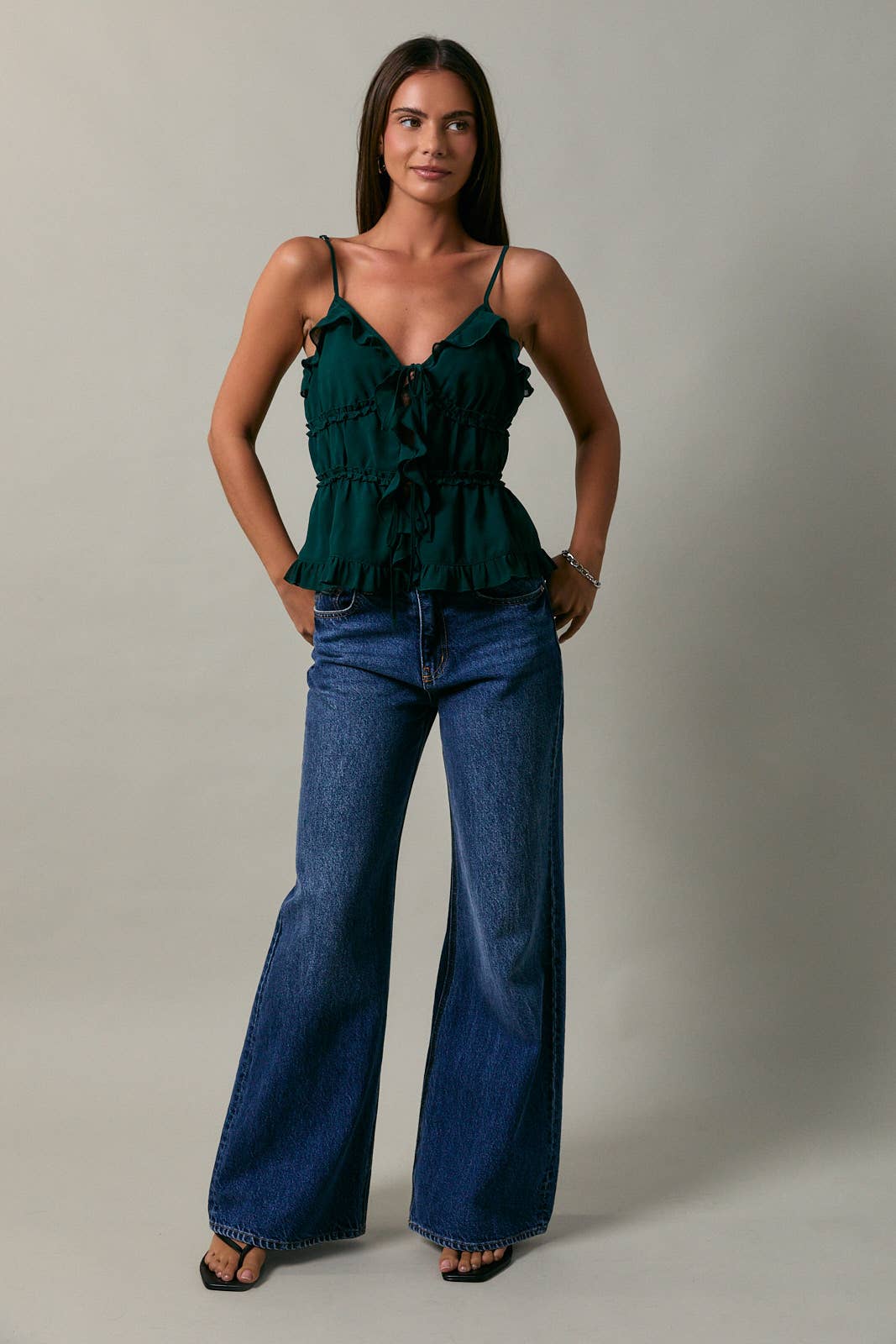 Cynthia Ruffle Cami Top