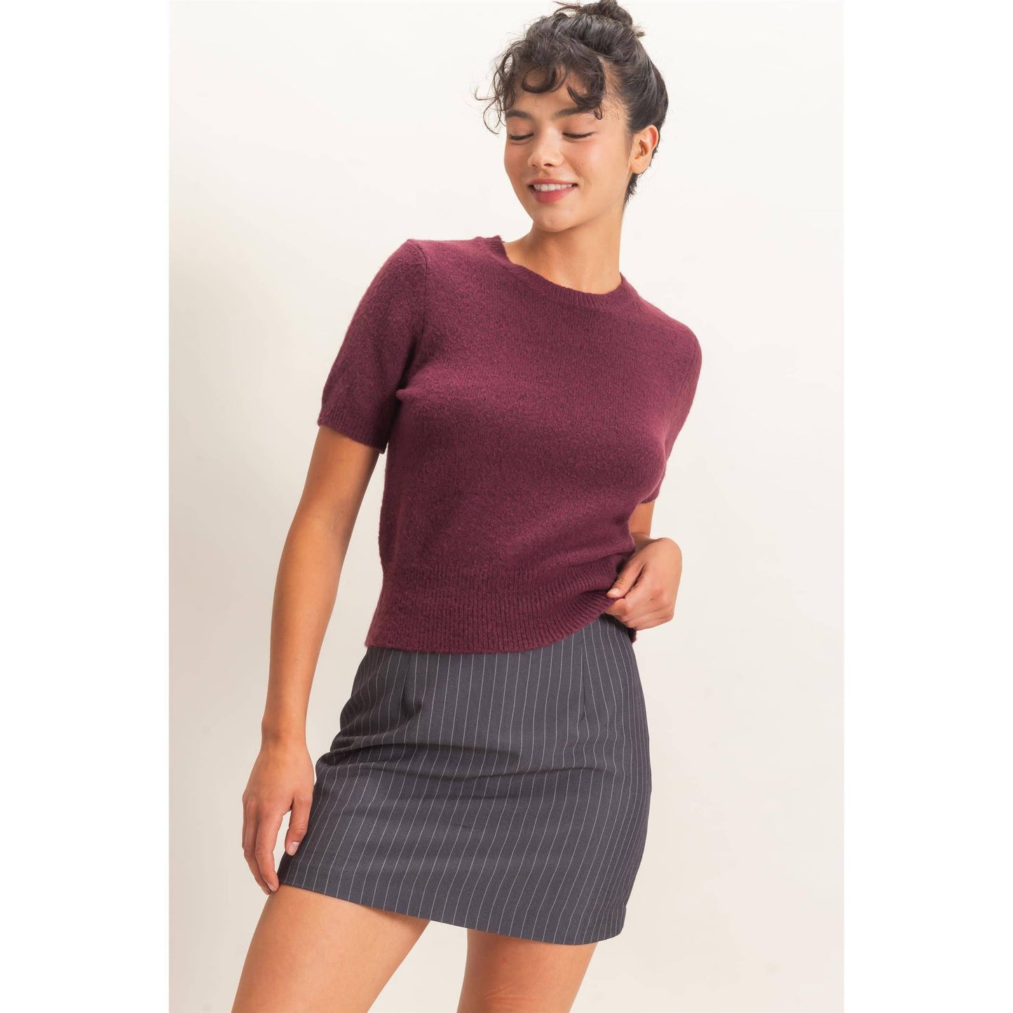 Ana Crew Neck Knit Top