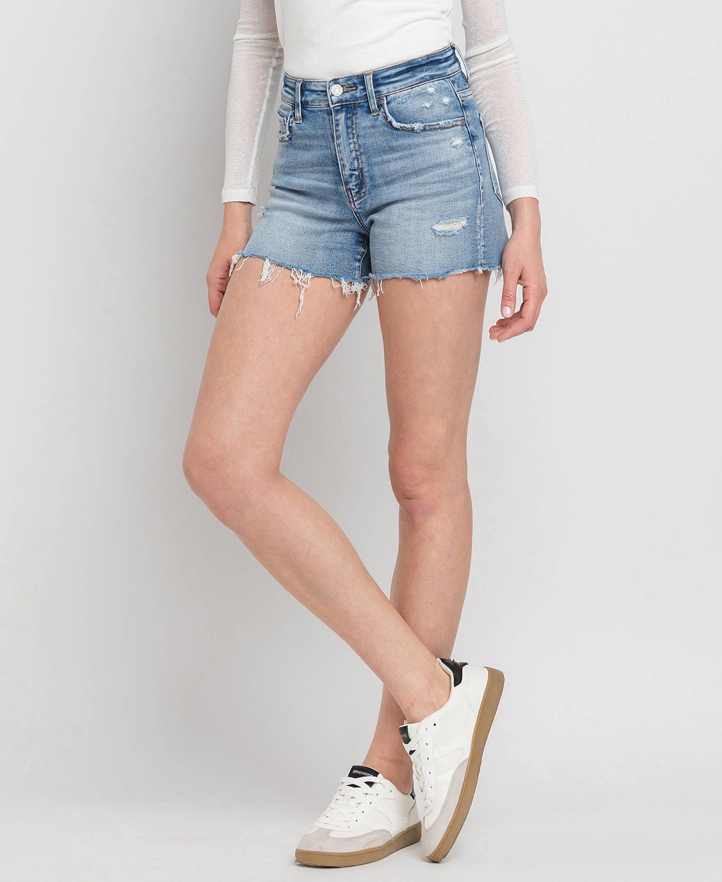 Inner Circle A-line Denim Shorts