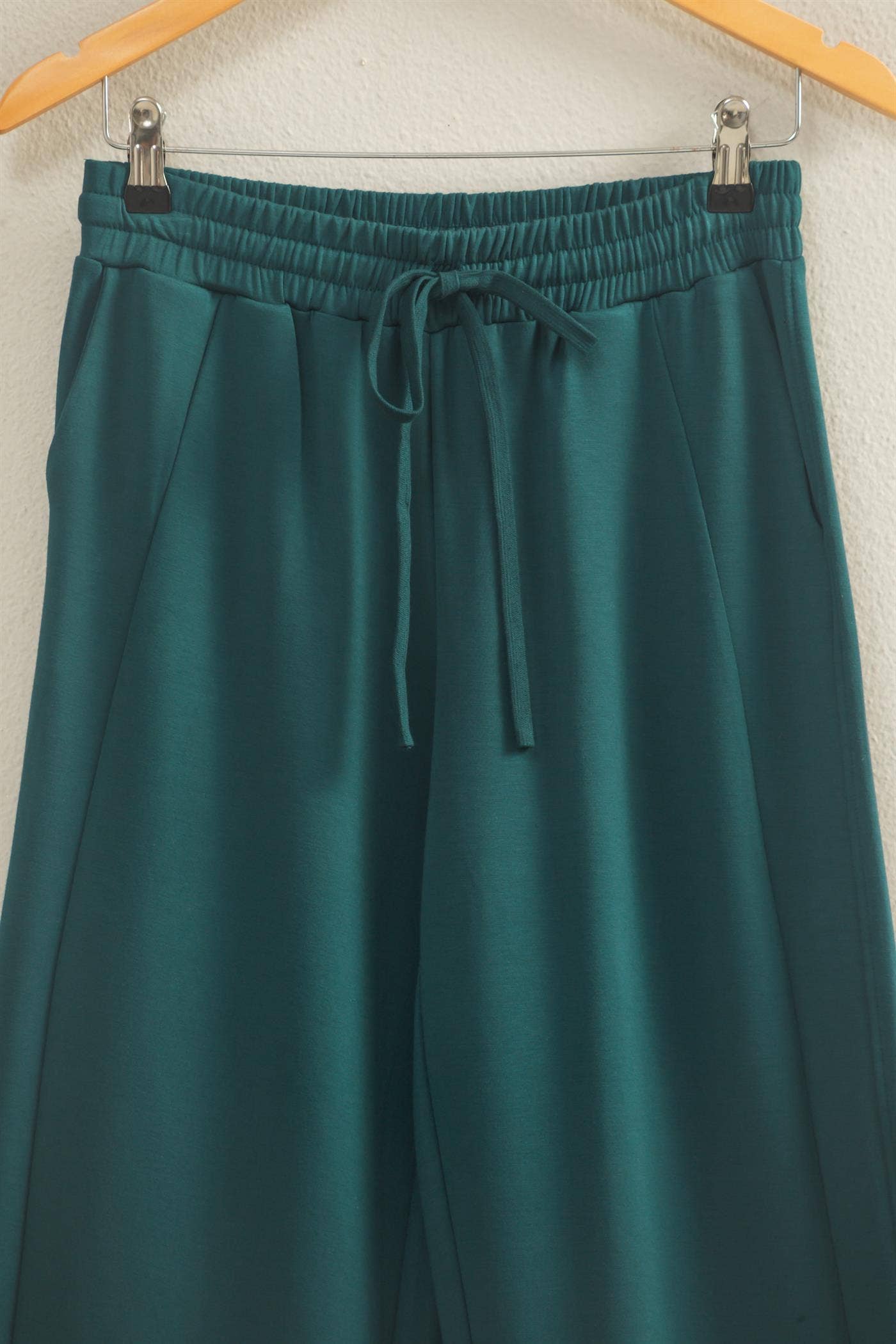 Scuba Wide-Leg Drawstring Sweatpants