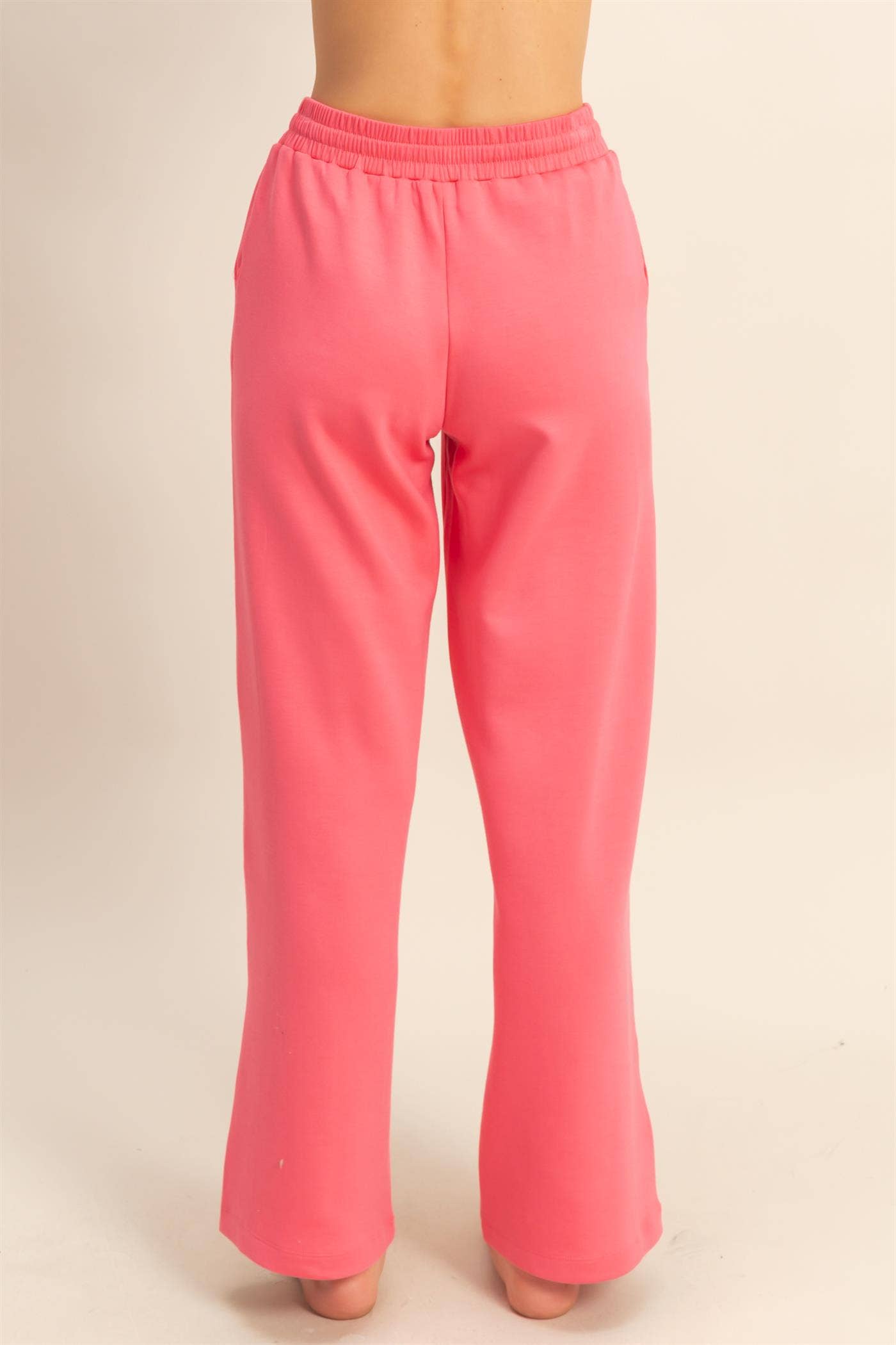 Scuba Wide-Leg Drawstring Sweatpants