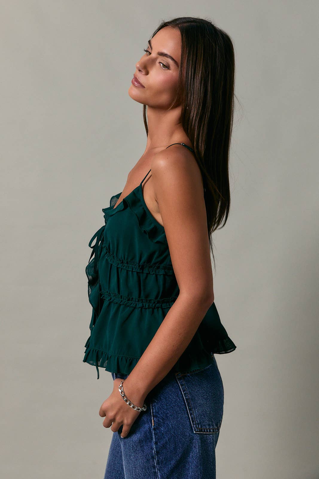 Cynthia Ruffle Cami Top