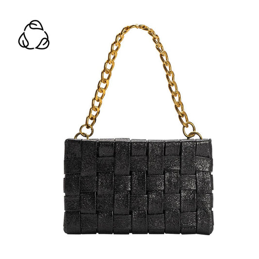 Mimie Onyx Metallic Crossbody Bag