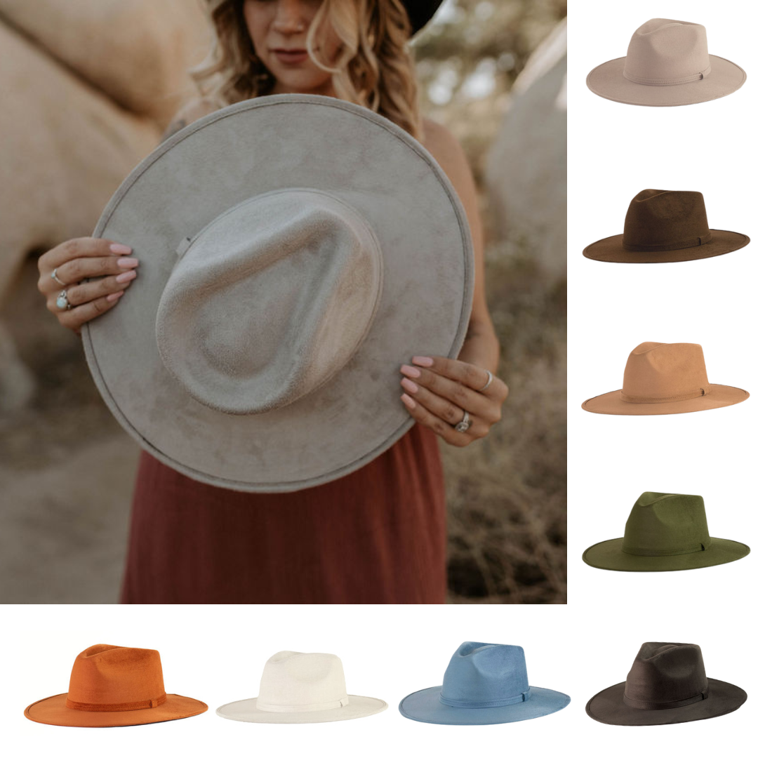 Natalie Suede Rancher Hat