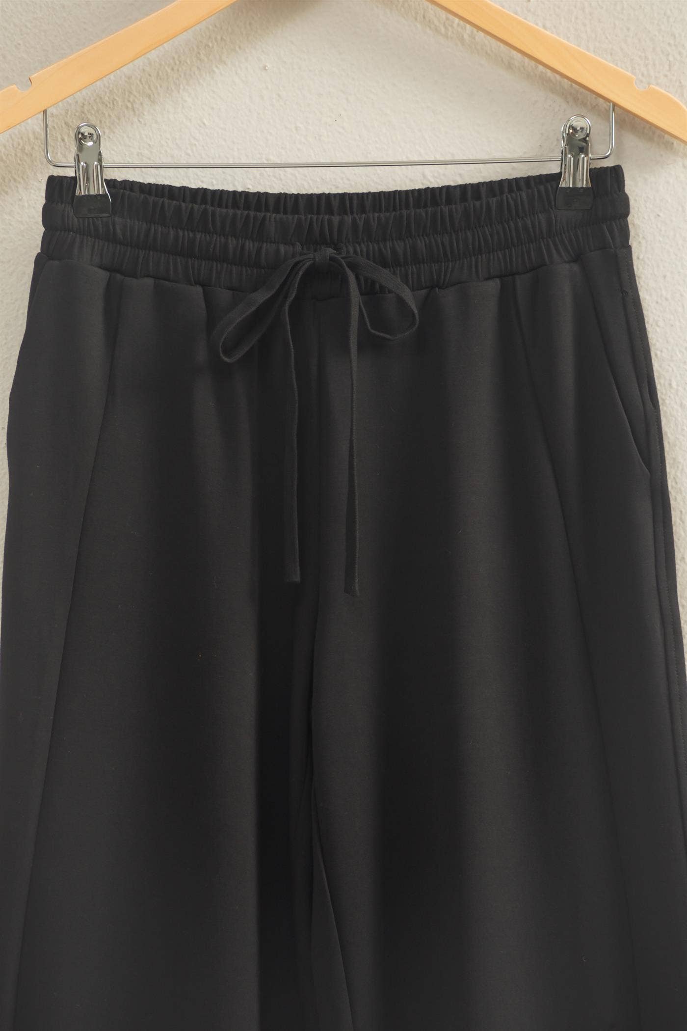Scuba Wide-Leg Drawstring Sweatpants