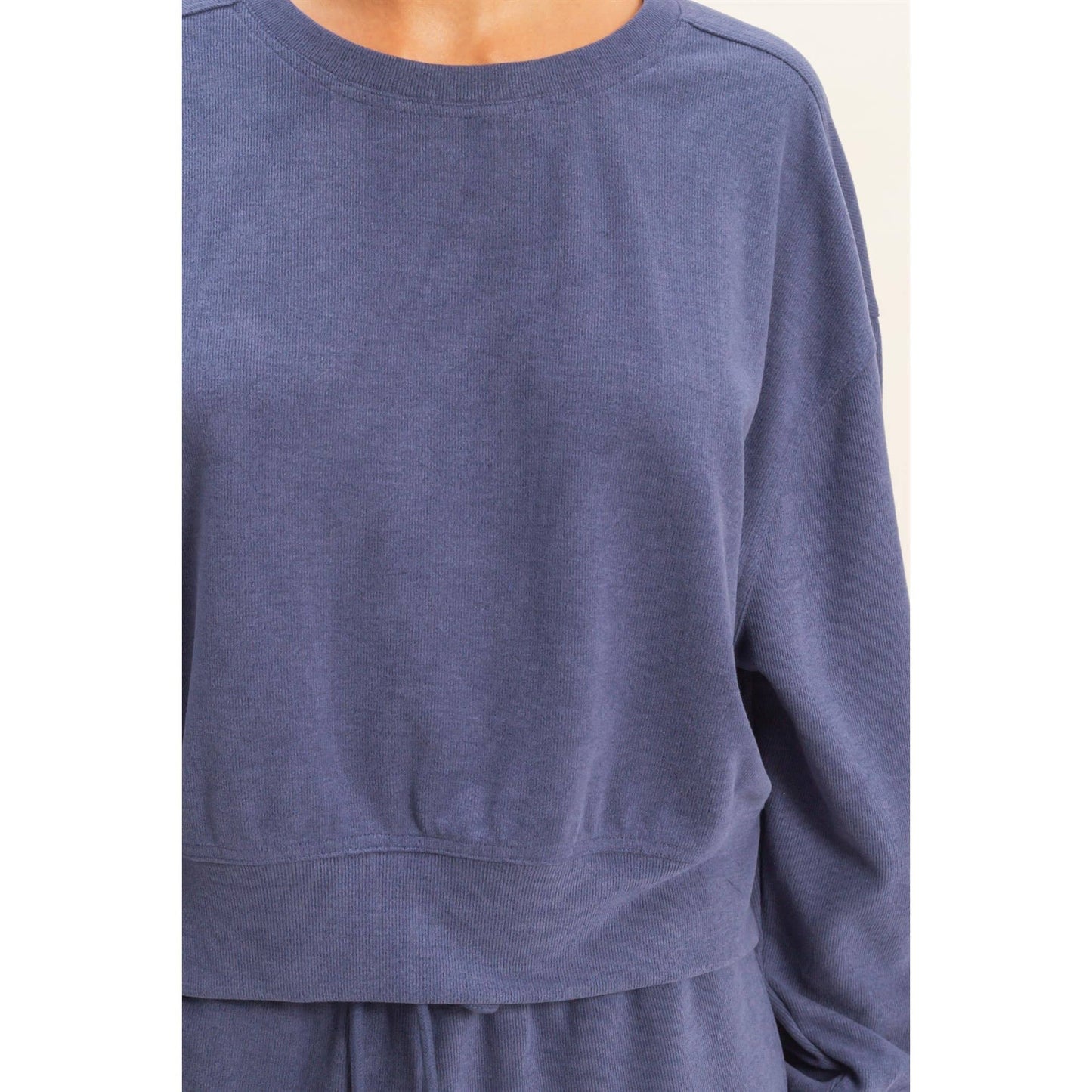Madison Ribbed Relaxed Fit Sweatshirt