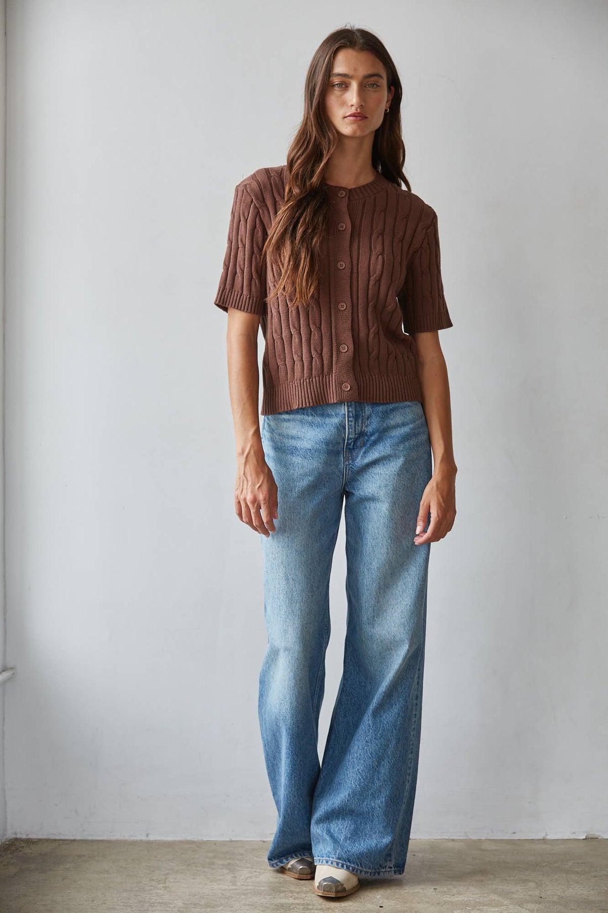 Cara Cable Knit Top