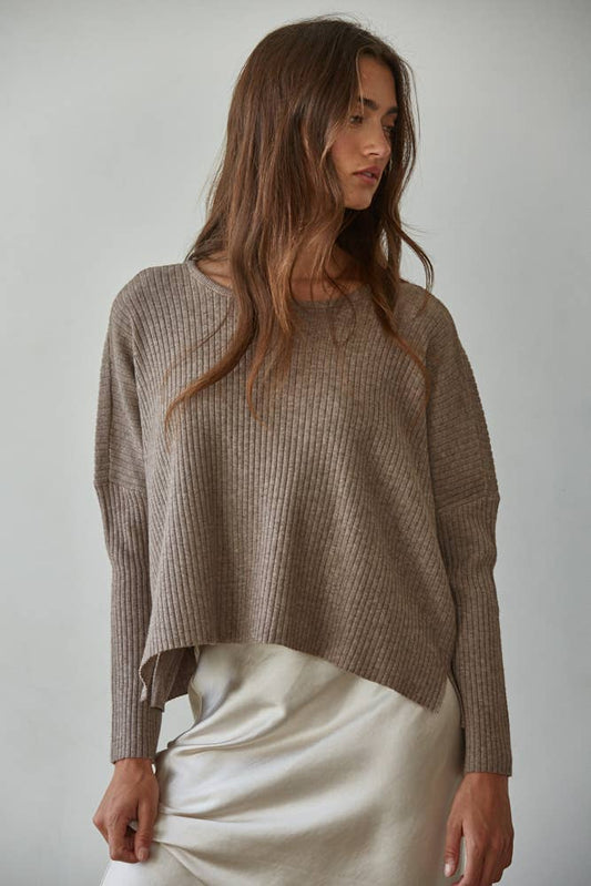 Holly Knit Ribbed Sweater