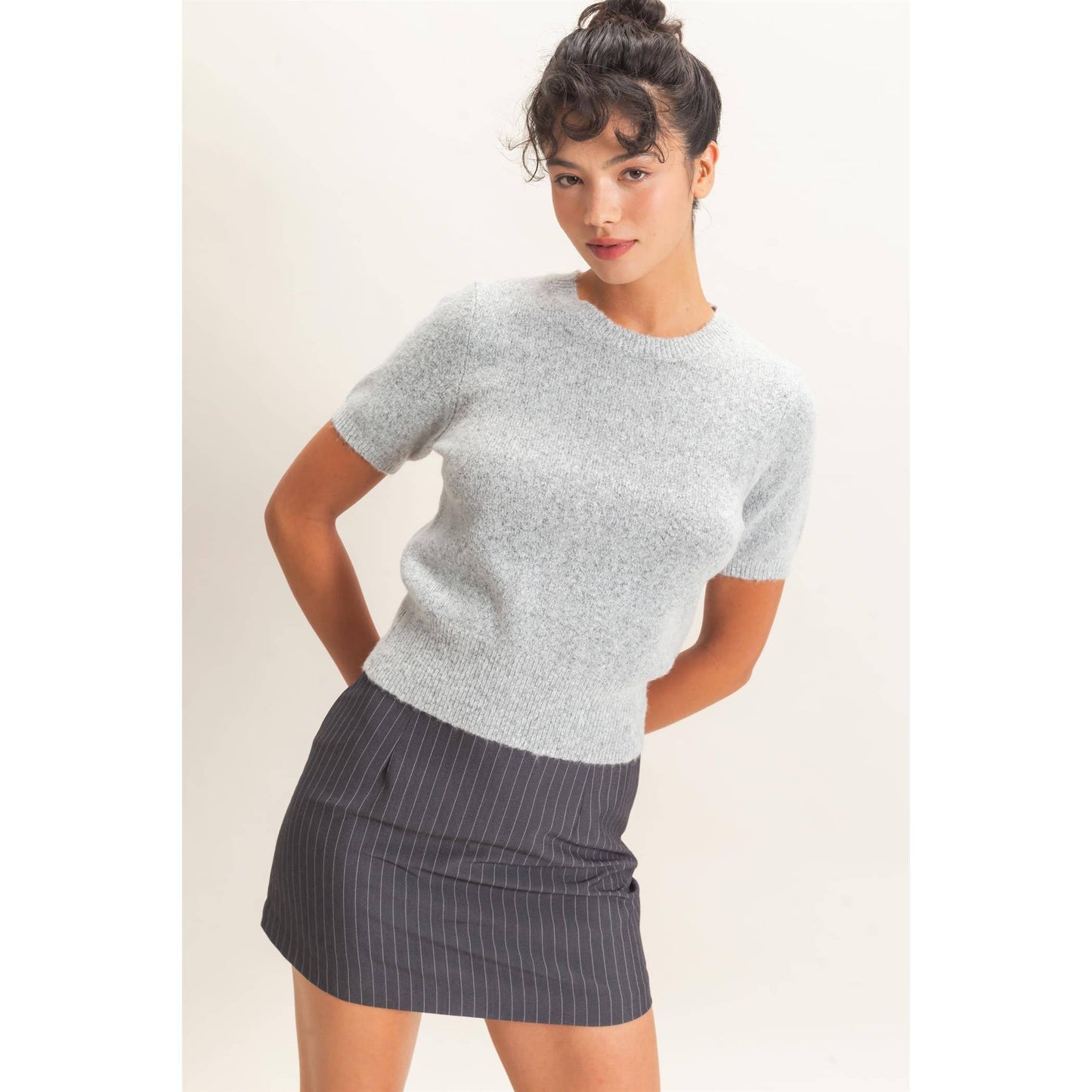 Ana Crew Neck Knit Top