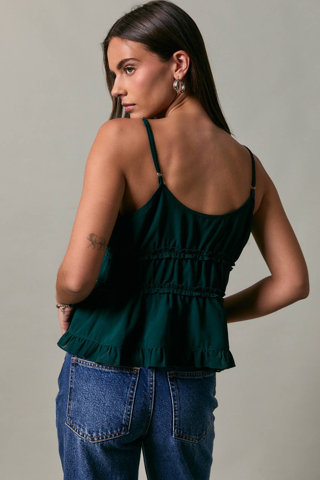 Cynthia Ruffle Cami Top