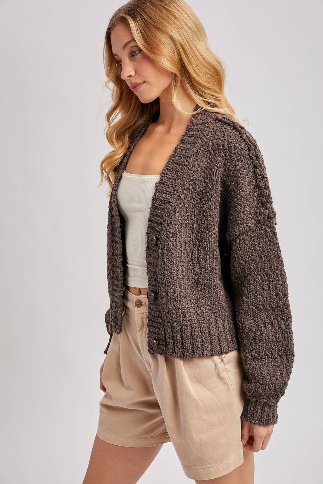 Katie Popcorn Cardigan
