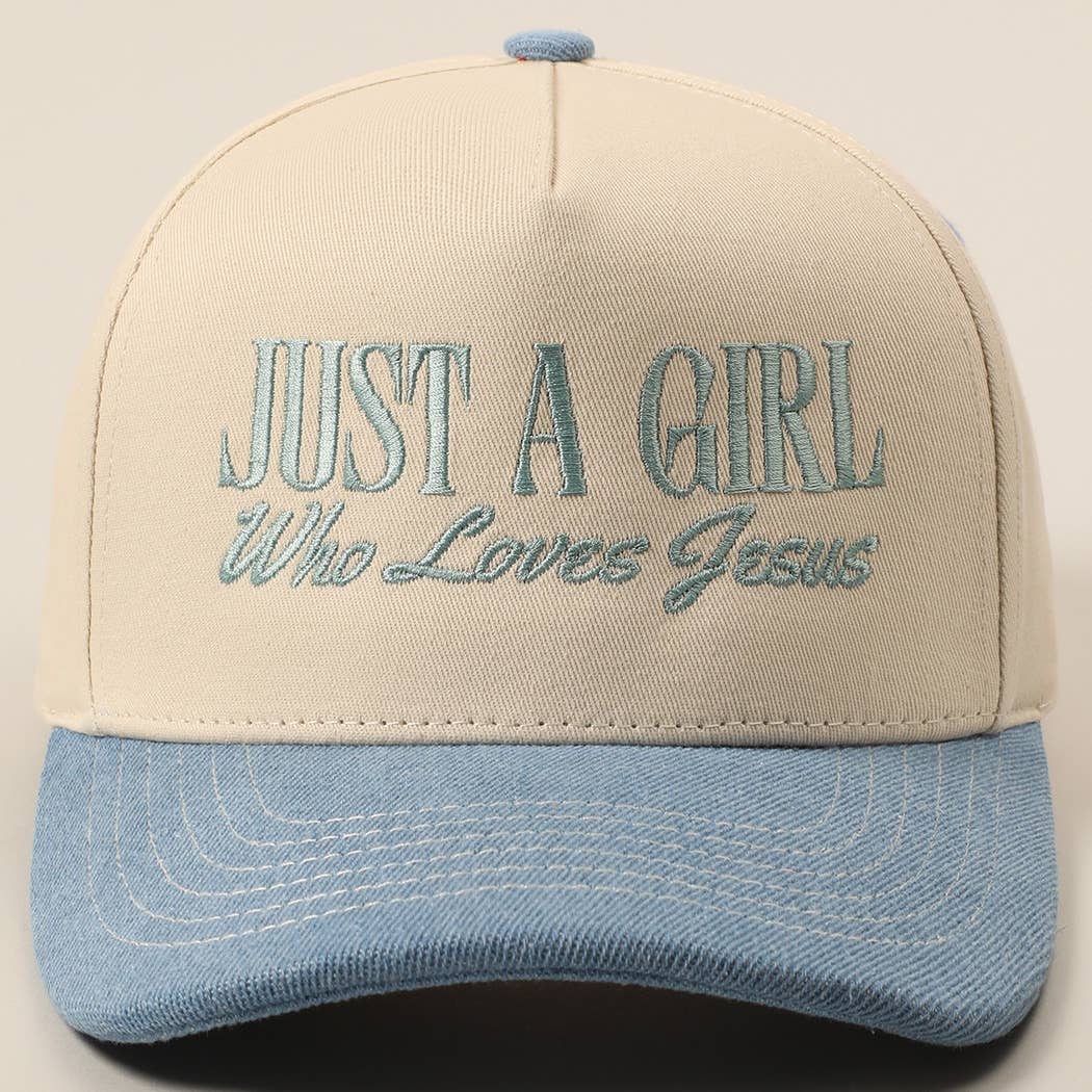 Just A Girl Who Loves Jesus Trucker Hat